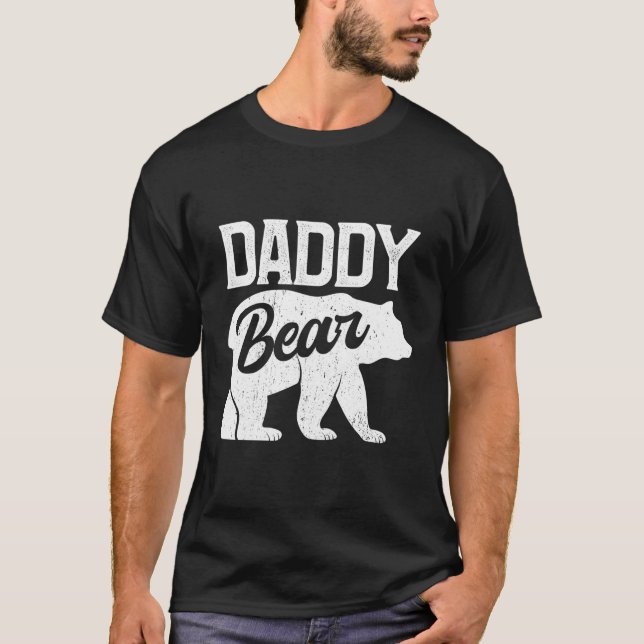 Daddy Bear Dad Papa Fathers Day T-Shirt (Front)