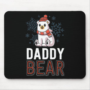 Daddy Bear Family Christmas S Polar Bear Holiday X Mouse Pad