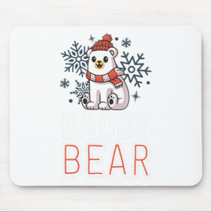Daddy Bear Family Christmas S Polar Bear Holiday X Mouse Pad