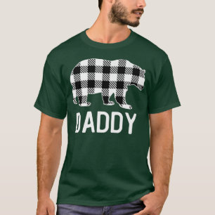 Daddy Bear Pajama Grey Buffalo Plaid Premium T-Shirt