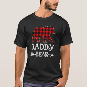 DADDY Bear Red Buffalo Plaid DADDY Bear Pajama T-Shirt