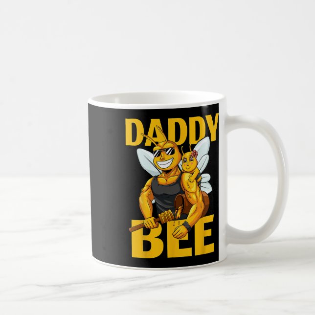 Daddy Bee Beekeeping Honey Daddy With Daughter Gir Coffee Mug (Right)
