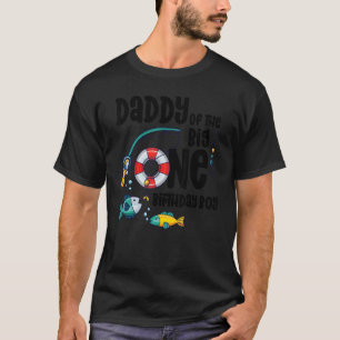 Daddy Big One 1-Year-Old Boy Fishing Birthday T-Shirt