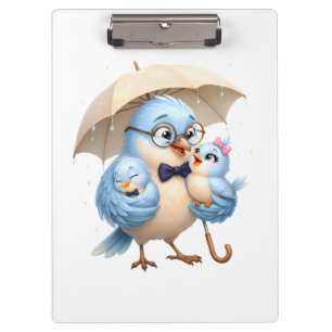 Daddy Bird Clipboard Family Artwork