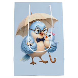 Daddy Bird Gift Bag Cute Family Celebration Favour