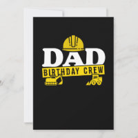 Daddy Birthday Crew Construction Theme Bda Party
