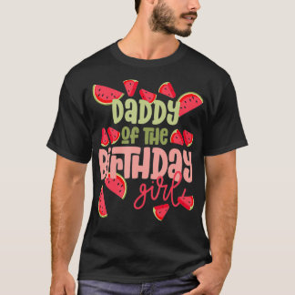 Daddy Birthday One in a Melon Watermelon Birthday T-Shirt