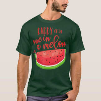 Daddy Birthday One in a Melon Watermelon heme Boy T-Shirt