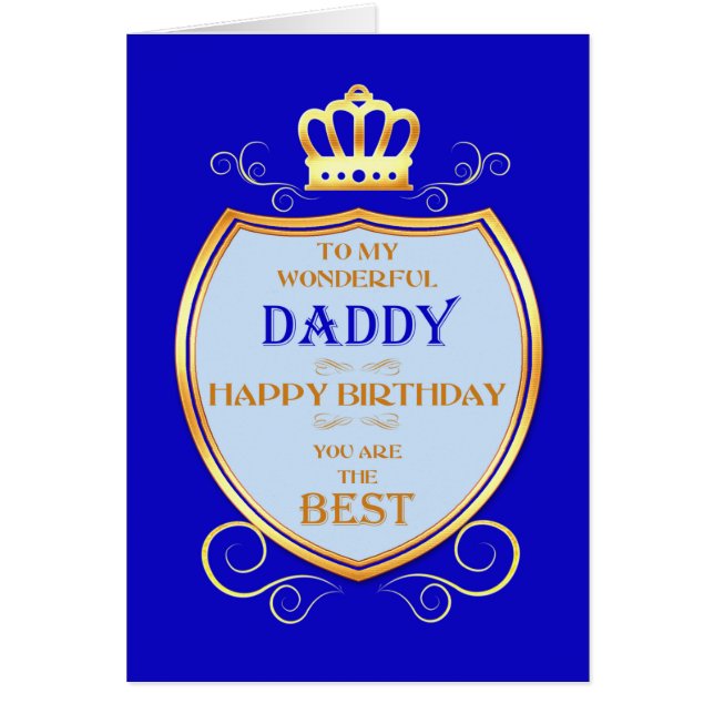 Daddy Birthday with Shield (Front)