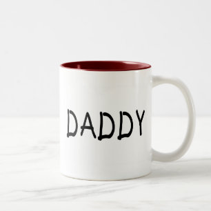 Daddy (Blk) Two-Tone Coffee Mug