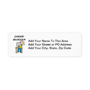 Daddy Blogger Return Address Label