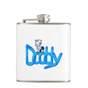 Daddy Blue Baby Hip Flask