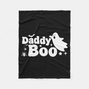 Daddy Boo Funny Ghost Halloween Family Matching  Fleece Blanket