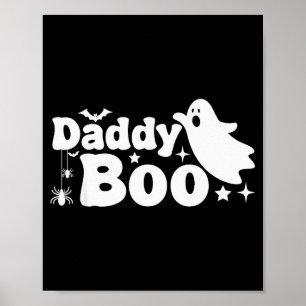 Daddy Boo Funny Ghost Halloween Family Matching  Poster