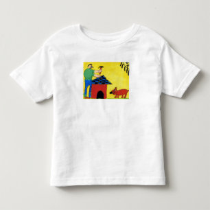 Daddy builds a dog house. toddler T-Shirt