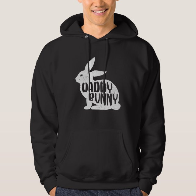 Daddy Bunny Cute Matching Family Easter Hoodie (Front)