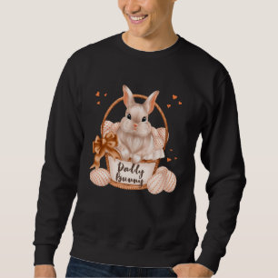 Daddy Bunny Cute Pastel Matching Family Easter Rab Sweatshirt