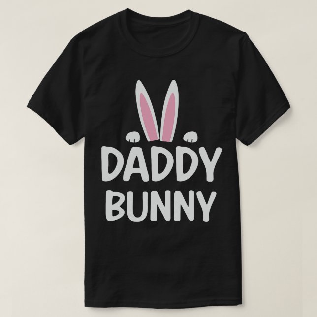 Daddy Bunny Ears Easter Day T-Shirt (Design Front)