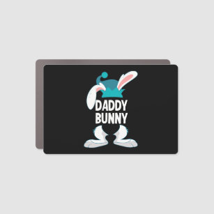Daddy Bunny Family Easter Car Magnet