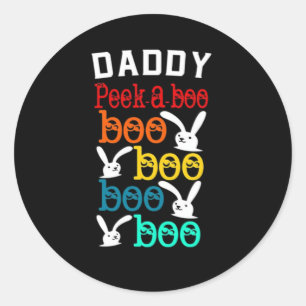 Daddy Bunny Game For Men_s Novelty Classic Round Sticker