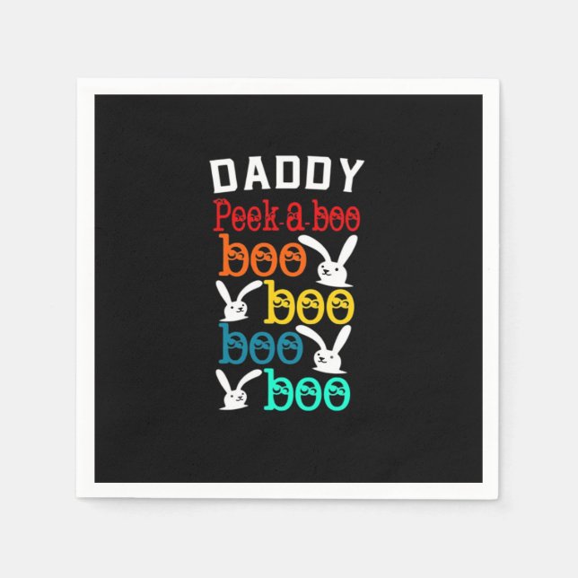 Daddy Bunny Game For Men_s Novelty Napkin (Front)
