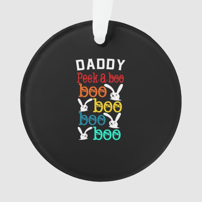 Daddy Bunny Game For Men_s Novelty Ornament (Front)