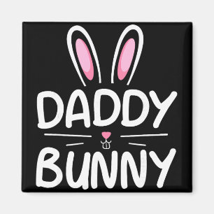 Daddy Bunny Matching Family Easter Shirt Dad Gift Magnet