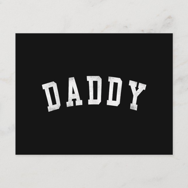Daddy - Classic Bold Font Father's Day Daddy Enclosure Card (Front)