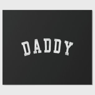Daddy - Classic Bold Font Father's Day Daddy Wrapping Paper