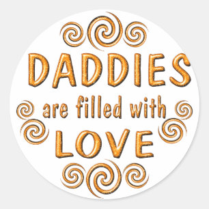 Daddy Classic Round Sticker