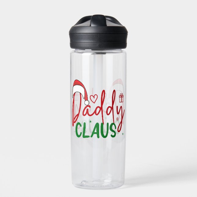 Daddy Claus Christmas Design-60094 Water Bottle (Front)