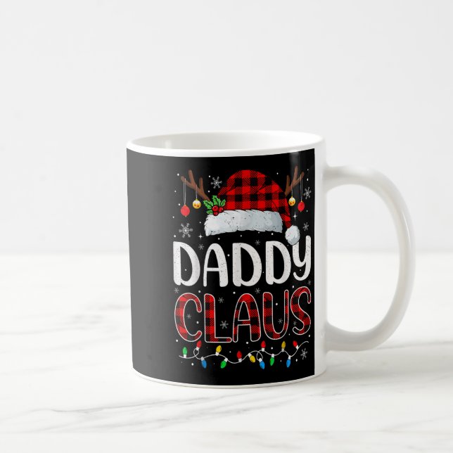 Daddy Claus Christmas Lights Pajama Family Matchin Coffee Mug (Right)