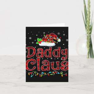 Daddy Claus Christmas Pajama Matching Family Xmas  Card