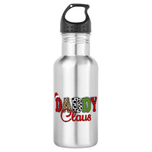 Daddy Claus Christmas Plaid Text Design-50095 532 Ml Water Bottle