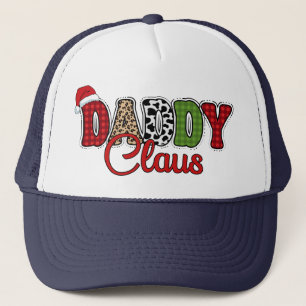 Daddy Claus Christmas Plaid Text Design-50095 Trucker Hat