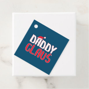 Daddy Claus Matching Santa Christmas Costume Favour Tags