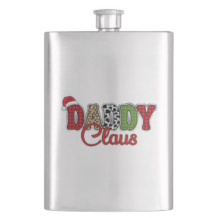 Daddy Claus Plaid Pattern-60095 Hip Flask