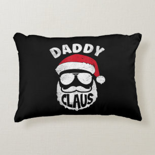 Daddy Claus Santa Claus Funny Christmas Matching P Decorative Cushion