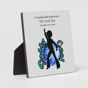 Daddy Cool Disco Ball Dance Father Day Plaque