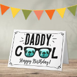 Daddy Cool Trendy Sunglasses Happy Birthday Card<br><div class="desc">Show your dad just how much you love him on his birthday with this cool greeting card. The inside of the card is blank for you to hand write a personal message or click edit to add wording or a photo of your choice.</div>