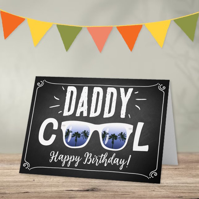 Daddy Cool Trendy Sunglasses Happy Birthday Card (Creator Uploaded)