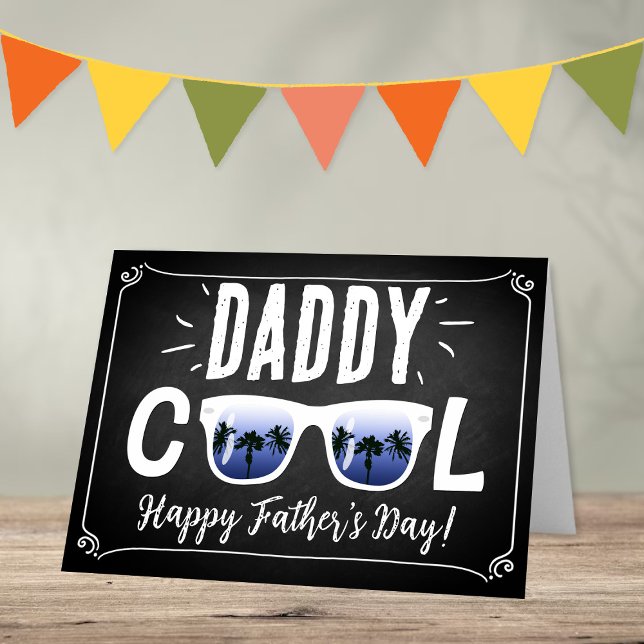 Daddy Cool Trendy Sunglasses Happy Father's Day Card (Creator Uploaded)