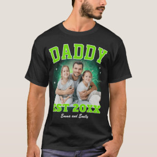 Daddy Custom Photo Bootleg Rap Father's Day T-Shirt