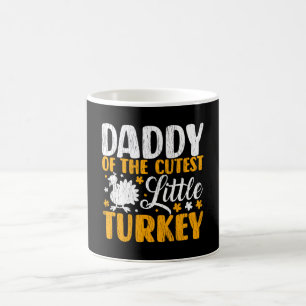 Daddy Cutest Turkey Kids Matching Thanksgiving Dad Coffee Mug