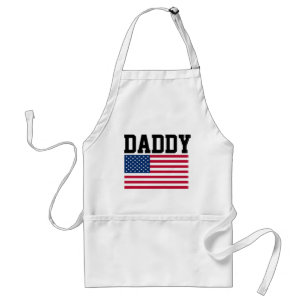 DADDY DAD MENS PATRIOTIC Aprons