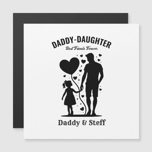 Daddy-Daughter Best Friend Forever - Custom Name (Front/Back)