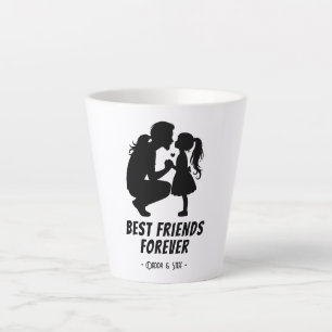 Daddy-Daughter Best Friend Forever - Custom Name 3 Latte Mug