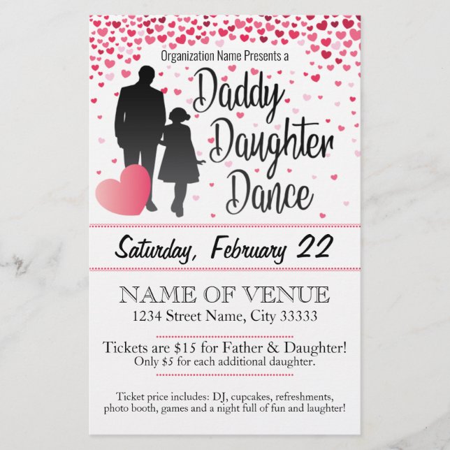 Daddy Daughter Dance Flyer (Front)