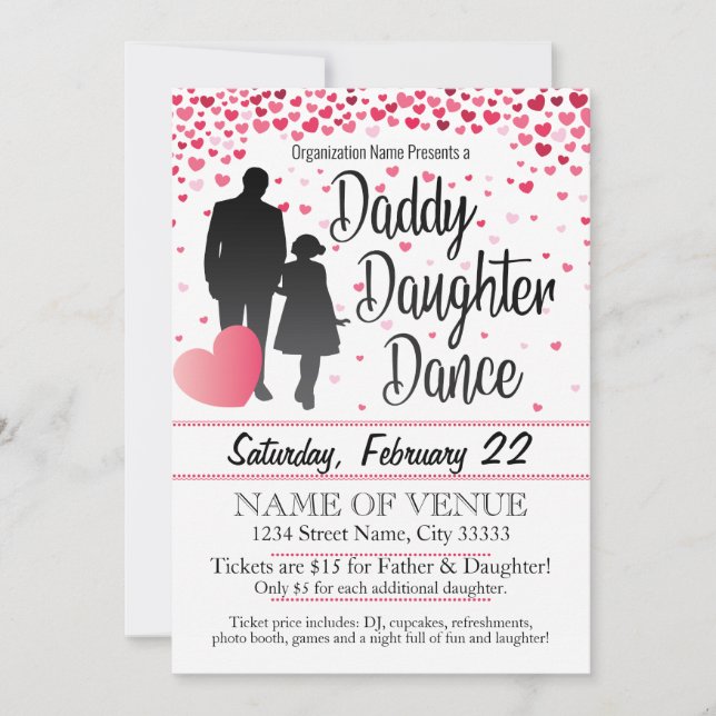 Daddy Daughter Dance Invitation (Front)