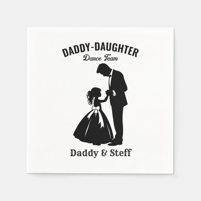 Daddy-Daughter Dance Team (2) Napkin (Front)